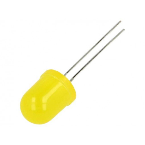 LL-1003YD2D-2Y; LED; 10mm; yellow; 40÷45mcd; 40°; Front: convex; LUCKY LIGHT LL-1003YD2D-2Y; LED; 10mm; yellow; 40÷45mcd; 40°; Front: convex; LUCKY LIGHT