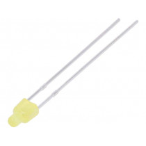 LL-204YD2L-1B; LED; 2mm; yellow; 30÷70mcd; 150°; 1.6÷2.4V; Front: flat; LUCKY LIGHT