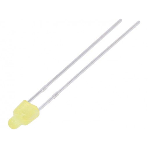 LL-204YD2L-1B; LED; 2mm; yellow; 30÷70mcd; 150°; 1.6÷2.4V; Front: flat; LUCKY LIGHT