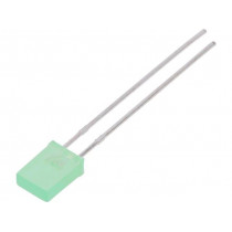 LL-254PGD1G-G5-2B; LED; rectangular; 5x2x7.05mm; green; 780÷1300mcd; 130°; Front: flat; LUCKY LIGHT