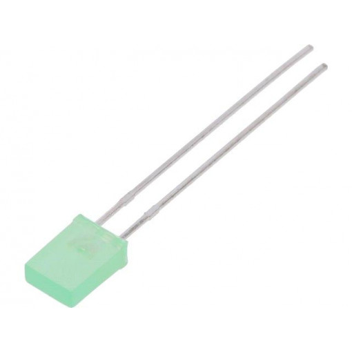 LL-254PGD1G-G5-2B; LED; rectangular; 5x2x7.05mm; green; 780÷1300mcd; 130°; Front: flat; LUCKY LIGHT