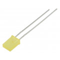 LL-254YD1E-2Y; LED; rectangular; 5x2mm; yellow; 16÷25mcd; 146°; Front: flat; 20mA; LUCKY LIGHT LL-254YD1E-2Y; LED; rectangular; 5x2mm; yellow; 16÷25mcd; 146°; Front: flat; 20mA; LUCKY LIGHT