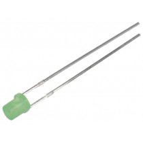 LL-304GD1X-1A; LED; 3mm; green; 6÷13mcd; 130°; Front: flat; LUCKY LIGHT