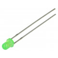LL-304GD2E-1A; LED; 3mm; green; 4÷11mcd; 34°; Front: convex; LUCKY LIGHT LL-304GD2E-1A; LED; 3mm; green; 4÷11mcd; 34°; Front: convex; LUCKY LIGHT