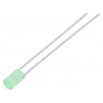 LL-304GD4J-1B; LED; 3mm; yellow green; 20÷45mcd; 130°; Front: flat; without flange; LUCKY LIGHT
