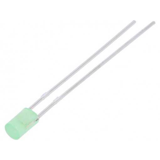 LL-304GD4J-1B; LED; 3mm; yellow green; 20÷45mcd; 130°; Front: flat; without flange; LUCKY LIGHT