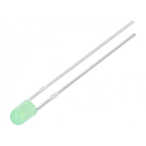 LL-304PGD2P-G5-2B; LED; 3mm; green; 3800÷6500mcd; 60°; Front: convex; LUCKY LIGHT