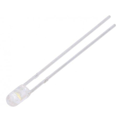 LL-304WC2J-W2-3PD; LED; 3mm; white cold; 5000÷8500mcd; 30°; Front: convex; 11000K; LUCKY LIGHT