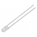 LL-304WC2J-W6-3PD; LED; 3mm; white warm; 5000÷8500mcd; 30°; Front: convex; 3000K; LUCKY LIGHT