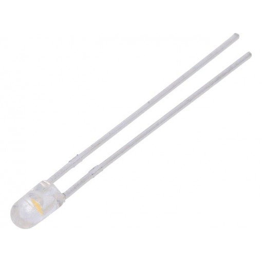 LL-304WC2J-W6-3PD; LED; 3mm; white warm; 5000÷8500mcd; 30°; Front: convex; 3000K; LUCKY LIGHT