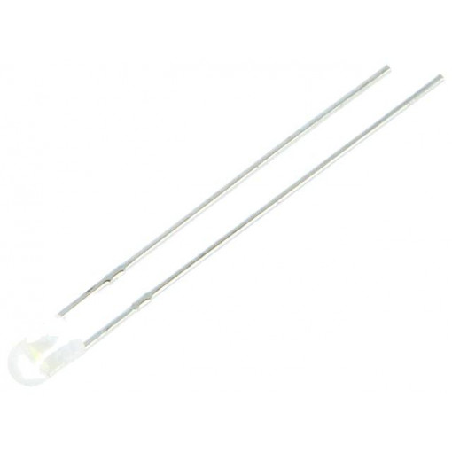 LL-304WM2P-W2-1MF; LED; 3mm; white cold; 2200÷3800mcd; 30°; Front: convex; LUCKY LIGHT