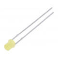 LL-304YD1X-1B; LED; 3mm; yellow; 45÷90mcd; 130°; Front: flat; LUCKY LIGHT