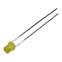 LL-304YD1X-2Y; LED; 3mm; yellow; 6÷13mcd; 130°; Front: flat; LUCKY LIGHT