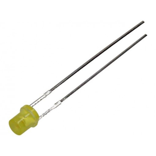 LL-304YD1X-2Y; LED; 3mm; yellow; 6÷13mcd; 130°; Front: flat; LUCKY LIGHT