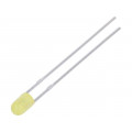 LL-304YD2P-1B; LED; 3mm; yellow; 90÷160mcd; 80°; Front: convex; LUCKY LIGHT