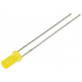 LL-304YD2Y-2Y; LED; 3mm; yellow; 10÷15mcd; 125°; Front: flat; LUCKY LIGHT