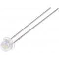 LL-484WC1F-W2-3P; LED; 4.8mm; white cold; 1300÷2200mcd; 90°; Front: convex; 2.6÷3.6V; LUCKY LIGHT