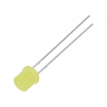 LL-503YD1E-1B; LED; 5mm; yellow; 70÷120mcd; 130°; 20mA; 1.6÷2.4V; Front: flat; LUCKY LIGHT