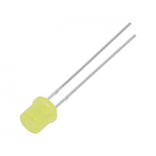 LL-503YD1E-1B; LED; 5mm; yellow; 70÷120mcd; 130°; 20mA; 1.6÷2.4V; Front: flat; LUCKY LIGHT