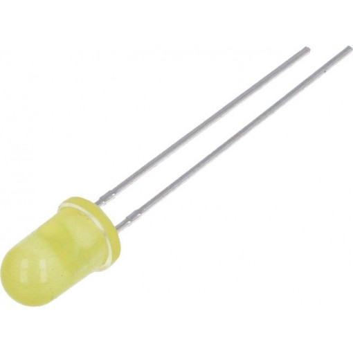 LL-503YD2E-1B; LED; 5mm; yellow; 120÷210mcd; 60°; 20mA; 1.6÷2.4V; Front: convex; LUCKY LIGHT