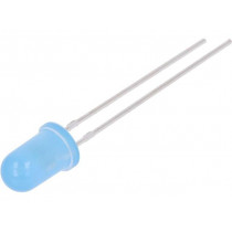 LL-504BD2E-B4-2B; LED; 5mm; blue; 350÷600mcd; 60°; 20mA; 2.6÷3.6V; Front: convex; LUCKY LIGHT