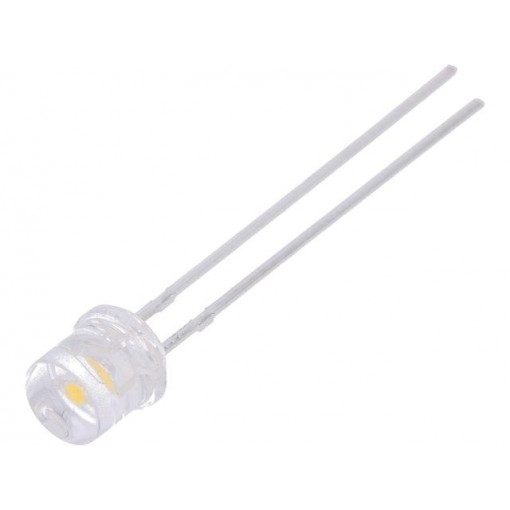 LL-504WC1E-W6-3P; LED; 5mm; white warm; 1000÷1700mcd; 100°; 20mA; 2.6÷3.6V; 3000K; LUCKY LIGHT