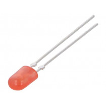 LL-544VD2I-V1-4I-T; LED; oval; 5.2x3.8mm; red; 780÷1300mcd; 110/40°; Front: convex; 20mA; LUCKY LIGHT LL-544VD2I-V1-4I-T; LED; oval; 5.2x3.8mm; red; 780÷1300mcd; 110/40°; Front: convex; 20mA; LUCKY LIGHT