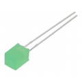 LL-553GD1E-1A; LED; square; 5x5mm; green; 10÷15mcd; 146°; Front: flat; 20mA; LUCKY LIGHT LL-553GD1E-1A; LED; square; 5x5mm; green; 10÷15mcd; 146°; Front: flat; 20mA; LUCKY LIGHT