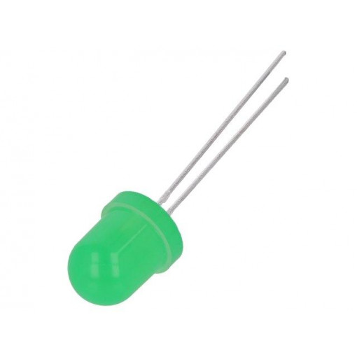 LL-803GD2C-1A; LED; 8mm; yellow green; 5÷10mcd; 120°; Front: convex; LUCKY LIGHT