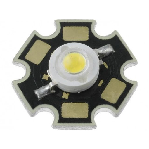 LL-HP60NW6EB; Power LED; STAR; white warm; 120°; P: 1W; 80÷90lm; LUCKY LIGHT
