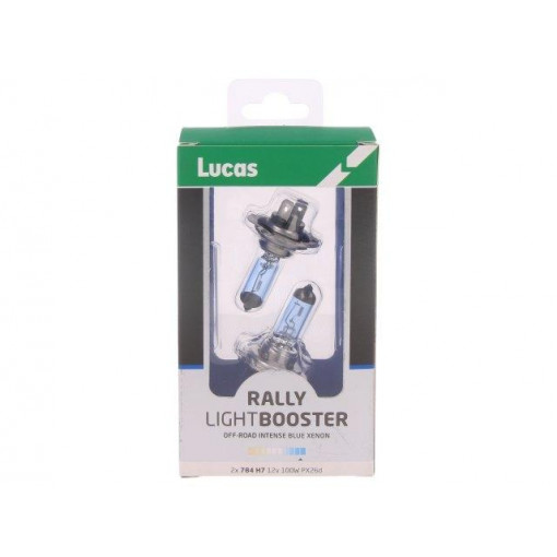 LLX784BLX2; Filament lamp: automotive; PX26d; dark blue; 12V; 100W; RALLY; H7; LUCAS