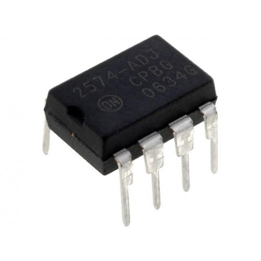 LM2574N-ADJG; PMIC; DC/DC converter; Uoper: 4.75÷40V; Uout: 1.23÷37V; DIP8; buck; ON SEMICONDUCTOR