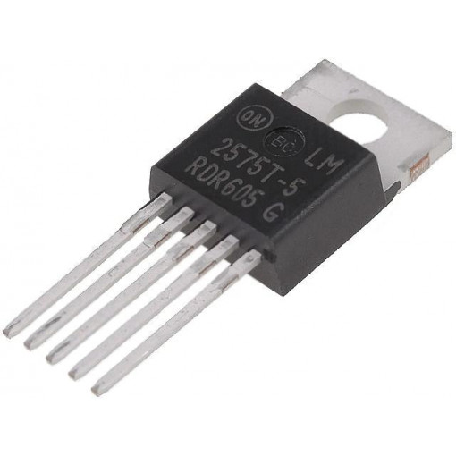 LM2575T-5.0/NOPB; PMIC; DC/DC converter; Uin: 4÷40V; Uout: 5V; TO220-5; buck; TEXAS INSTRUMENTS