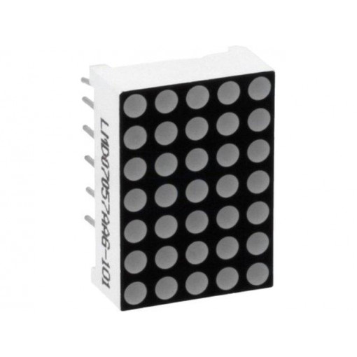 LMD07057BAG-101-01; Display: LED; matrix; 5x7; green; 6mcd; anode; 17.8x12.7mm; WENRUN