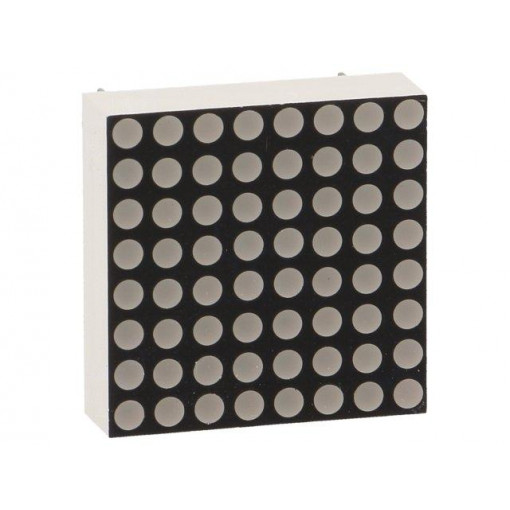 LMD08088AUE-102-02; Display: LED; matrix; 8x8; red; 10.2mcd; cathode; 20x20mm; WENRUN LMD08088AUE-102-02; Display: LED; matrix; 8x8; red; 10.2mcd; cathode; 20x20mm; WENRUN