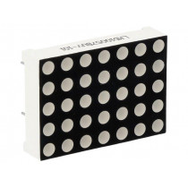 LMD10057BUY-101-01; Display: LED; matrix; 5x7; yellow; 96mcd; anode; 27.94x19.96mm; WENRUN LMD10057BUY-101-01; Display: LED; matrix; 5x7; yellow; 96mcd; anode; 27.94x19.96mm; WENRUN