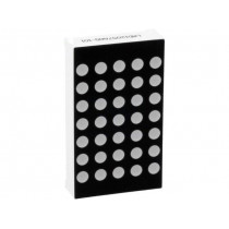 LMD12057AUE-101D-01; Display: LED; matrix; 5x7; red; 11mcd; cathode; 39.1x22.8mm; WENRUN LMD12057AUE-101D-01; Display: LED; matrix; 5x7; red; 11mcd; cathode; 39.1x22.8mm; WENRUN