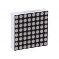 LMD12088BUY-101-07; Display: LED; matrix; 8x8; yellow; 91mcd; anode; 32x32mm; WENRUN