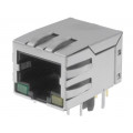 LMJ1998823130DL1TOJ; Socket; RJ45; PIN: 8; shielded,with LED; Layout: 8p8c; THT; AMPHENOL