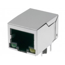 LMJ3628844TA753; Socket; RJ45; PIN: 8; shielded,with LED; Layout: 8p8c; THT; AMPHENOL