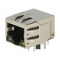 LMJTAB881243ML; Socket; RJ45; PIN: 8; shielded,with LED; Layout: 8p8c; THT; AMPHENOL