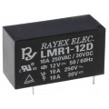 LMR1-12D; Relay: electromagnetic; SPDT; Ucoil: 12VDC; 12A/250VAC; 12A/30VDC; Recoy/RAYEX ELECTRONICS
