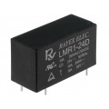 LMR1-24D; Relay: electromagnetic; SPDT; Ucoil: 24VDC; 12A/250VAC; 12A/30VDC; Recoy/RAYEX ELECTRONICS