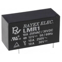 LMR1-9D; Relay: electromagnetic; SPDT; Ucoil: 9VDC; 12A/250VAC; 12A/30VDC; Recoy/RAYEX ELECTRONICS