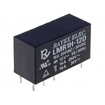 LMR1H-12D; Relay: electromagnetic; SPDT; Ucoil: 12VDC; 16A/250VAC; 16A/30VDC; Recoy/RAYEX ELECTRONICS