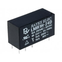 LMR1H-24D; Relay: electromagnetic; SPDT; Ucoil: 24VDC; 16A/250VAC; 16A/30VDC; Recoy/RAYEX ELECTRONICS