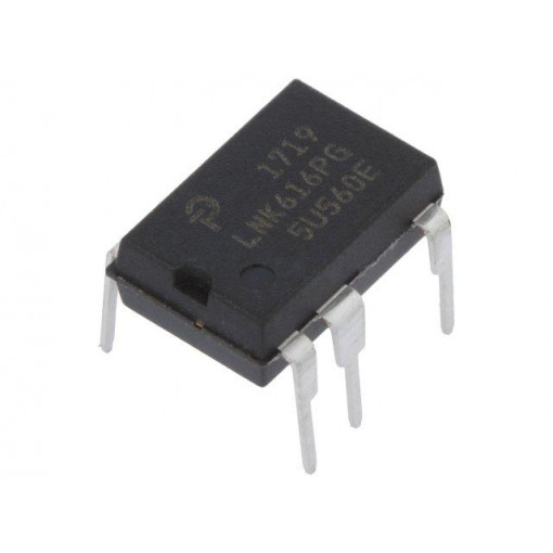 LNK616PG; PMIC; AC/DC switcher,SMPS controller; Uin: 85÷265V; DIP-8C; POWER INTEGRATIONS LNK616PG; PMIC; AC/DC switcher,SMPS controller; Uin: 85÷265V; DIP-8C; POWER INTEGRATIONS