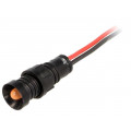 LO-D5-220DC; Indicator: LED; recessed; 220VDC; Cutout: Ø11mm; IP40; 300mm leads; POLAM-ELTA