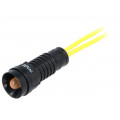 LO-D5-230AC; Indicator: LED; recessed; 230VAC; Cutout: Ø11mm; IP40; 300mm leads; POLAM-ELTA
