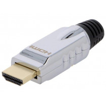 CHP001; Connector: HDMI; plug; male; gold-plated; for cable; straight; LOGILINK CHP001; Connector: HDMI; plug; male; gold-plated; for cable; straight; LOGILINK